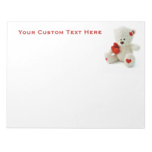 Bloc-note Love Teddy Valentine PC portable personnalisé