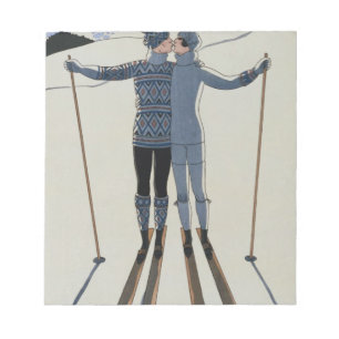 Bloc-note <Lovers in the Snow> par Georges Barbier