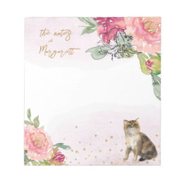 Bloc-note Loving Cat Illustration Girl Notes quotidiennes