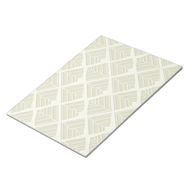 Bloc-note Lumière Motif carré feuille or Lime (Incliné)