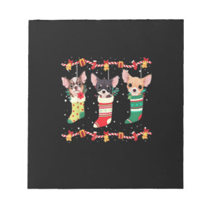Bloc-note Lumières de Noël de Chihuahua Drôle de Noël Amateu