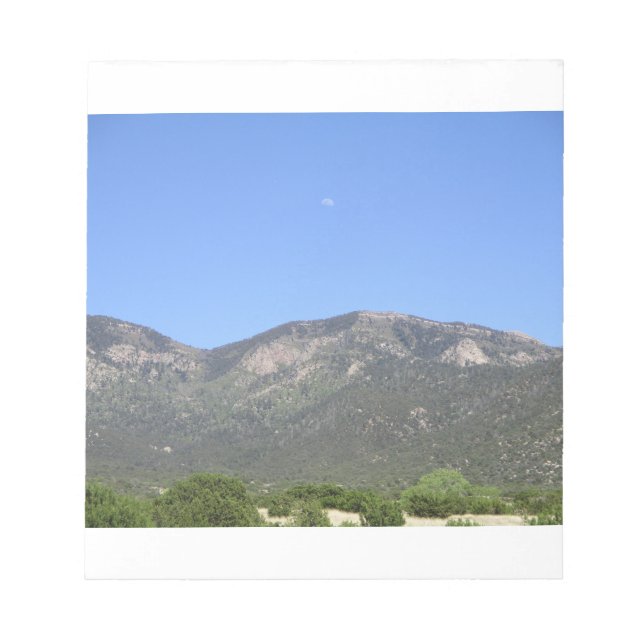 Bloc-note Lune sur les montagnes Sandia (Devant)