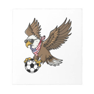 Bloc-note Lunettes de soleil aigle de football USA cool vint