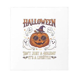 Bloc-note Lunettes de soleil citrouille de mode Halloween Ch