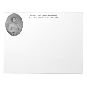 Bloc-note Lydia LiliGu Loloku Walania KamakaGéha, c1853