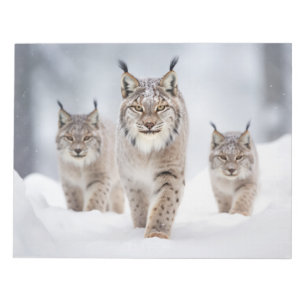 Bloc-note Lynx Famille d'animaux errants Nature