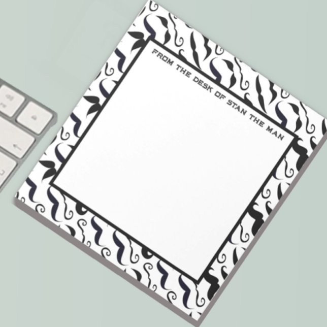 Bloc-note M. Hipster Mustache Vintage Retro (Créateur téléchargé)