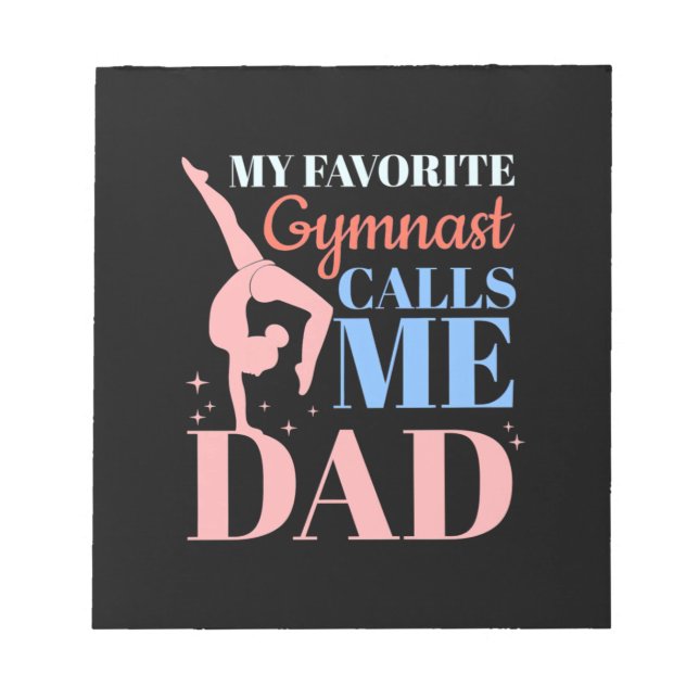 Bloc-note Ma Gymnaste Favorite M'Appelle Papa (Devant)