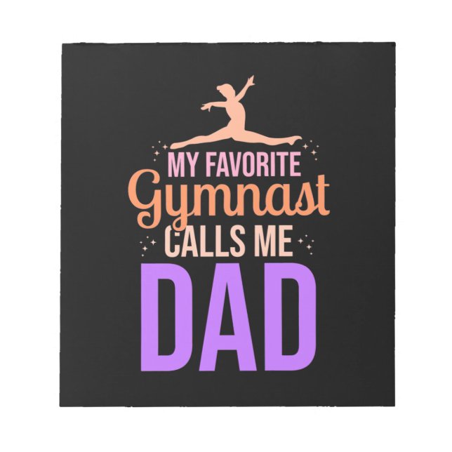 Bloc-note Ma Gymnaste Favorite M'Appelle Papa (Devant)