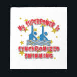 Bloc-note Ma superpuissance est la nage synchronisée<br><div class="desc">Tout le monde a une ou deux superpuissances. Si le vôtre est la natation synchronisée ou si vous connaissez une étoile synchrone nageuse, voici un excellent design pour raconter au monde. Ma superpuissance est synchronisée en nage ! Disponible sur des centaines de couleurs, tailles et styles de vêtements, du sweat...</div>