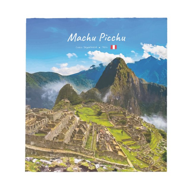 Bloc-note Machu Picchu, Pérou - Ruines de la citadelle inca (Devant)