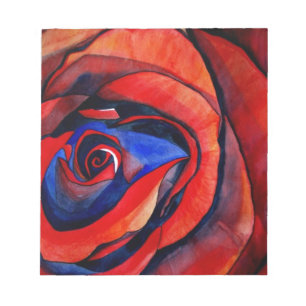 Bloc-note Macro rouge rose abstraite peinture d'art