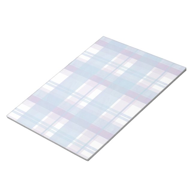 Bloc-note Madras Plaid Blue et Purple (Incliné)