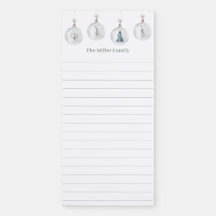 Aquarelle Snowglobe Ornements Personnalisés