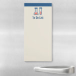 Bloc-note Magnétique Beaker & Test Tube Science Themed<br><div class="desc">Bloc-notes avec un dessin mignon d'un tube d'essai et d'un bécher. Parfait pour les types scientifiques.</div>