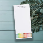 Bloc-note Magnétique Enfants modernes Enseignant Coloré Arc-en-ciel Cou<br><div class="desc">Si vous avez besoin d'une personnalisation ou d'autres éléments correspondants,  n'hésitez pas à me contacter à l'adresse yellowfebstudio@gmail.com</div>
