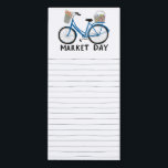Bloc-note Magnétique Magasin d'épicerie personnalisée en Vélos Cute<br><div class="desc">Faites vos listes d'achats en style avec ce bloc-notes personnalisable d'épicerie. Ajoutez votre propre texte pour répondre à vos besoins. Les lignes dessinées à la main vous donnent un endroit où écrire,  mais vous pouvez supprimer si vous préférez. Consultez mon magasin pour en savoir plus !</div>