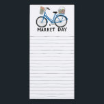Bloc-note Magnétique Magasin d'épicerie personnalisée en Vélos Cute<br><div class="desc">Faites vos listes d'achats en style avec ce bloc-notes personnalisable d'épicerie. Ajoutez votre propre texte pour répondre à vos besoins. Les lignes dessinées à la main vous donnent un endroit où écrire,  mais vous pouvez supprimer si vous préférez. Consultez mon magasin pour en savoir plus !</div>