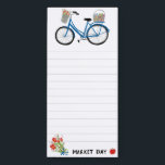 Bloc-note Magnétique Magasin d'épicerie personnalisée en Vélos Cute<br><div class="desc">Faites vos listes d'achats en style avec ce bloc-notes personnalisable d'épicerie. Ajoutez votre propre texte pour répondre à vos besoins. Les lignes vous donnent un endroit où écrire,  mais vous pouvez supprimer si vous préférez. Consultez mon magasin pour en savoir plus !</div>