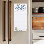 Bloc-note Magnétique Magasin d'épicerie personnalisée en Vélos Cute<br><div class="desc">Faites vos listes d'achats en style avec ce bloc-notes personnalisable d'épicerie. Ajoutez votre propre texte pour répondre à vos besoins. Les lignes vous donnent un endroit où écrire,  mais vous pouvez supprimer si vous préférez. Consultez mon magasin pour en savoir plus !</div>