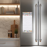Bloc-note Magnétique Mangez le Rainbow Real Plan Grocery Shopping List<br><div class="desc">Faites vos listes d'achats en style avec ce bloc-notes personnalisable d'épicerie ou de planification de repas. Ajoutez du texte personnalisé pour répondre à vos besoins. Les lignes dessinées à la main facilitent l'écriture sur la liste, mais vous pouvez les supprimer si vous le souhaitez. Consultez mon magasin pour en savoir...</div>