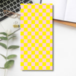 Bloc-note Magnétique Pastel Rose Jaune À damiers damier Vintage<br><div class="desc">Pastel Pink et Jaune À damiers Checkerboard Vintage.</div>