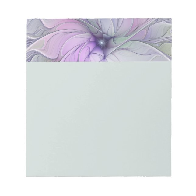 Bloc-note Magnifique beauté moderne abstraite fleur d'art fr (Devant)