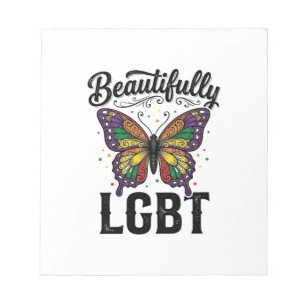 Bloc-note Magnifique Chemise LGBT Papillon Vintage Pride_1