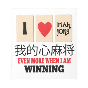 Bloc-note Mah Jong et WInning