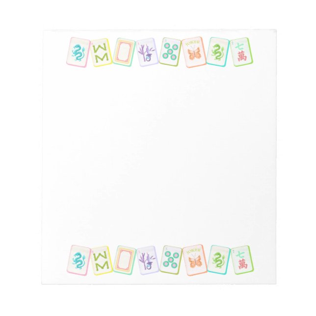 BLOC-NOTE MAHJONG NOTEPAD (Devant)