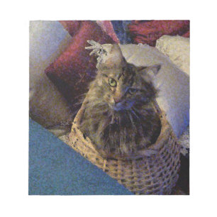 Bloc-note Maine Coon Tabby Cat