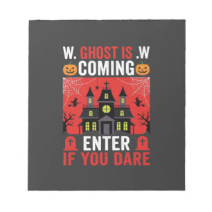 Bloc-note Maison Hantée Halloween Entrez Si Vous Osez