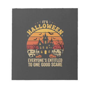 Bloc-note Maison Hantée Halloween Une Bonne Peur Design_1