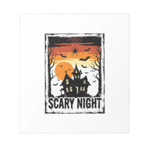 Bloc-note Maison Hantée Nuit Effrayante Chemise Halloween Vi