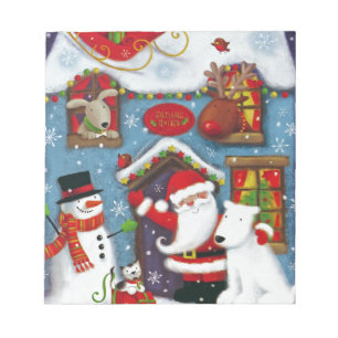 Bloc-note Maison père Noël