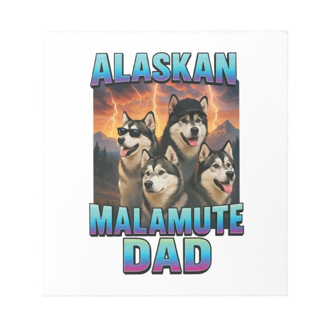 Bloc-note Malamute d'Alaska (Devant)