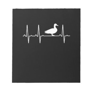 Bloc-note Mallard Heartbeat Cadeau Pour Hommes Femmes Canard