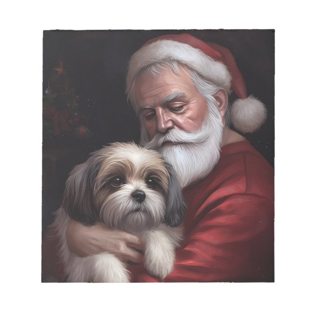 Bloc-note Malti Tzu avec le Père Noël Noël Festif (Devant)