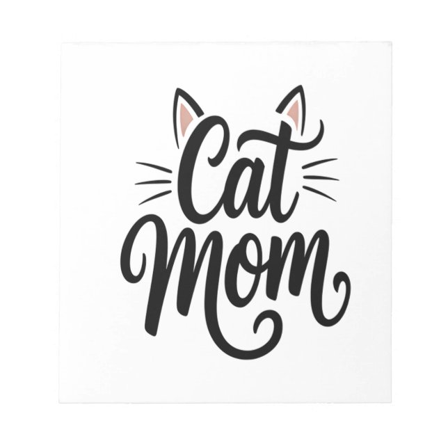 Bloc-note Maman Chatte Moustaches et Oreilles (Devant)