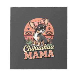 Bloc-note Maman Chihuahua adorable noeud maman chien