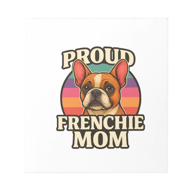 Bloc-note Maman Frenchie Adorable Bouledogue Français Concep (Devant)