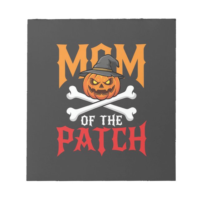 Bloc-note Maman Halloween de Patch Pumpkin Sorcière (Devant)