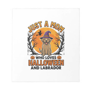 Bloc-note Maman Labrador Halloween Design de Chien Vintage_1
