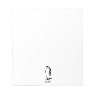 Bloc-note manchot empereur oiseau polaire