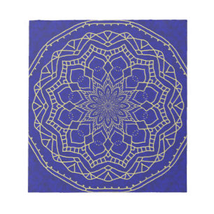 Bloc-note Mandala bleu