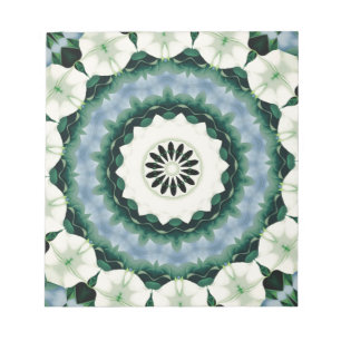 Bloc-note Mandala bleu céleste et vert de Sacramento