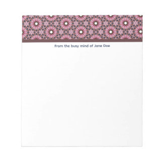 Bloc-note Mandala Bohème à Plume Rose