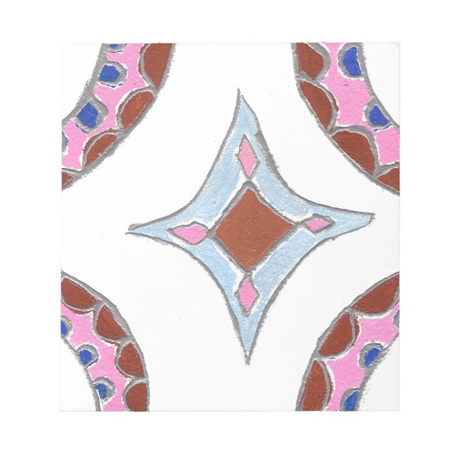 Bloc-note Mandala Oil Peinture Art Imprimer (Devant)