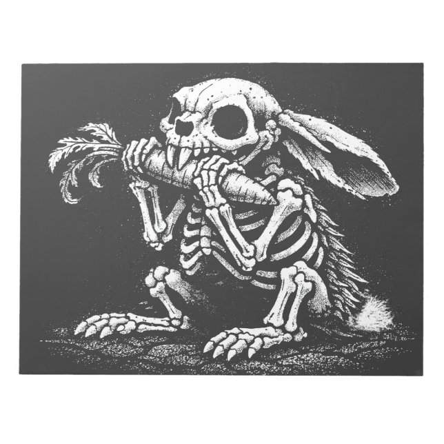 Bloc-note Manger des légumes – Lapin mort par BurnsInHell (Devant)