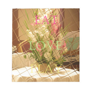 Bloc-note Mangez Love Play Flowers pour toute belle saison o